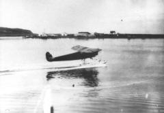 Fairchild FC-2W2 plane used between March 13th, 1933 to October 11th, 1936 now scrapped taxiing on the water.