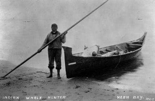 Indian whale hunter Neah Bay