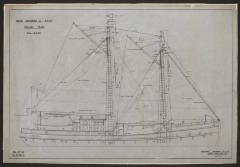 Arctic schooner for the R.C.M.P. rigging plan