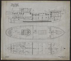 General arrangement auxiliary schooner R.C.M.P. Arctic subdivision