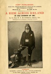 Advertisement for <i>A Ride Across Iceland in the Summer of 1891</i>